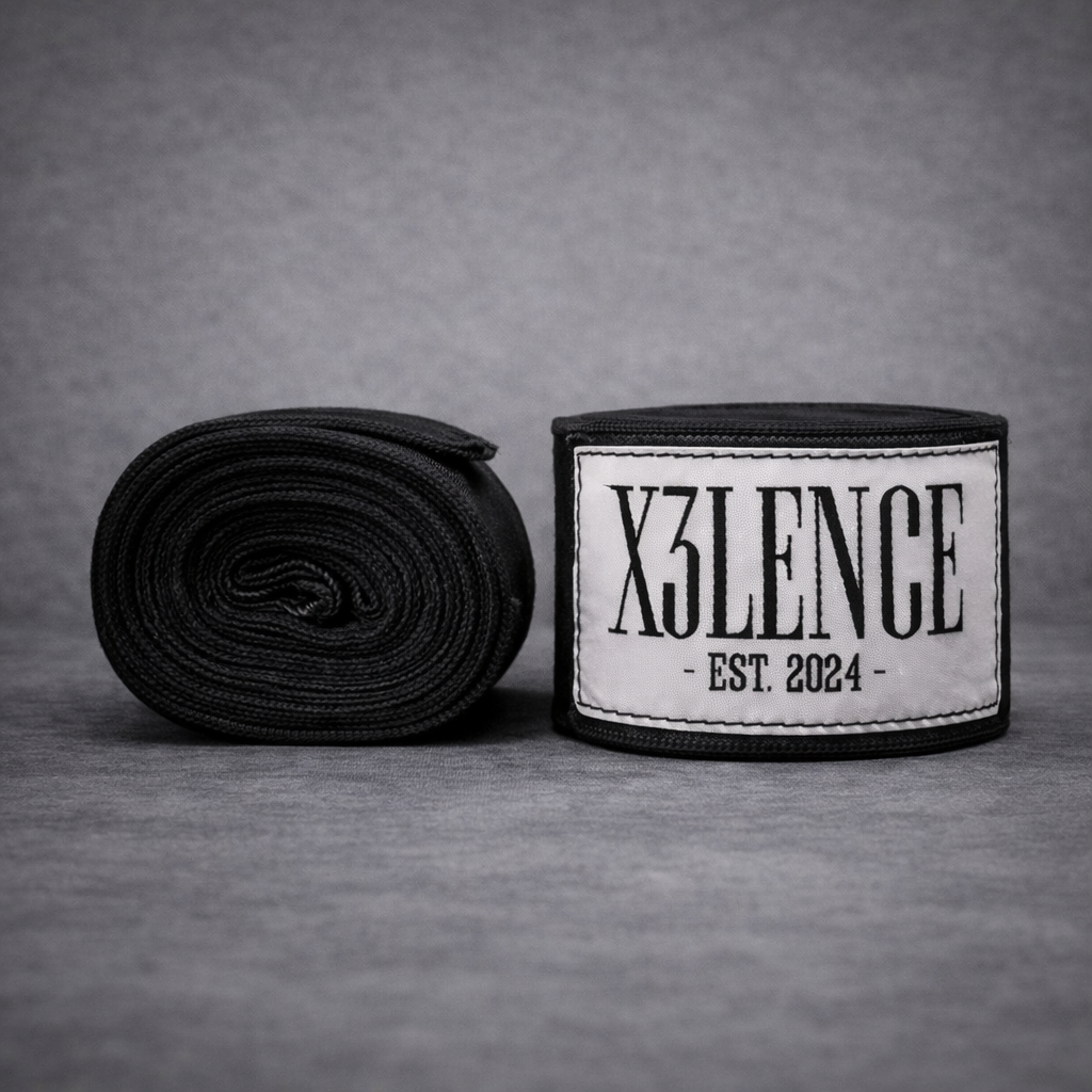 Bandages 4,5 m – Zwart – Stevig & Ademend – Nylon/Katoen Mix – X3LENCE
