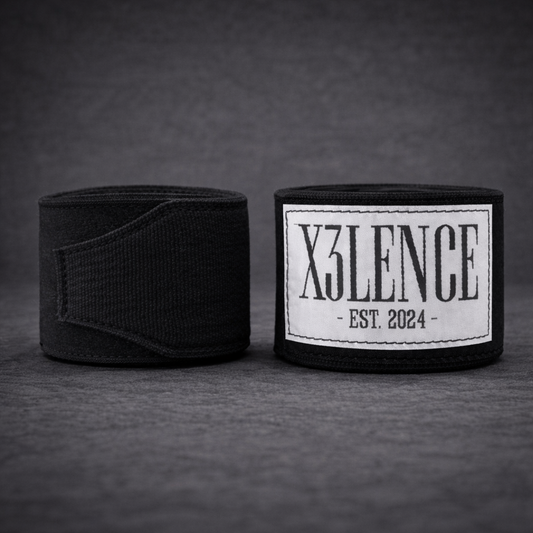 Bandages 4,5 m – Zwart – Stevig & Ademend – Nylon/Katoen Mix – X3LENCE