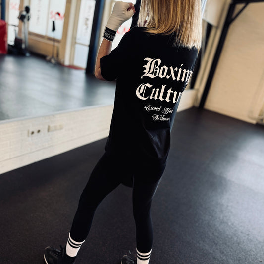 T-shirt Boksen – Boxing Culture – Zwart – Biologisch Katoen – Unisex – X3LENCE