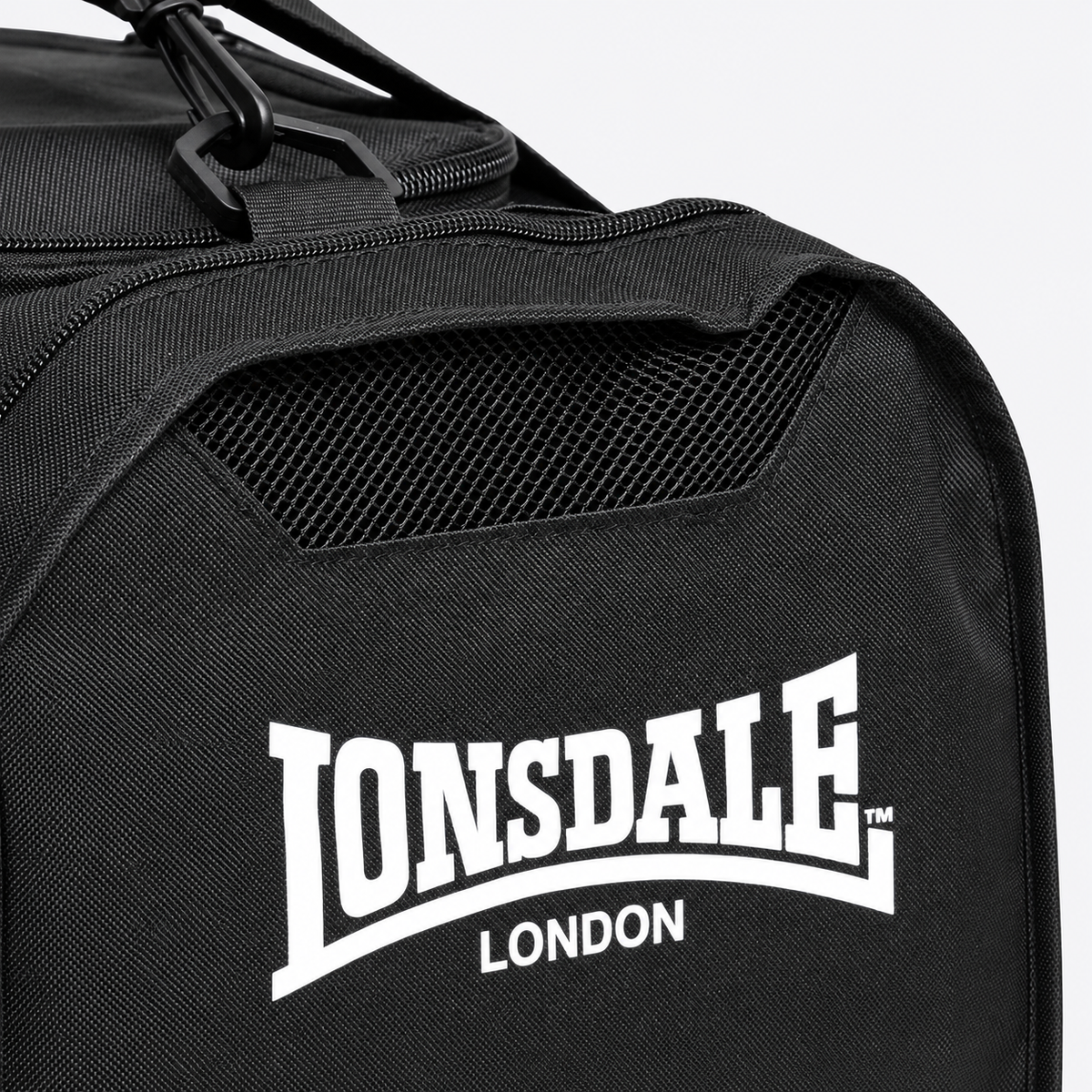 Lonsdale SYSTON Sporttas – Zwart/Wit