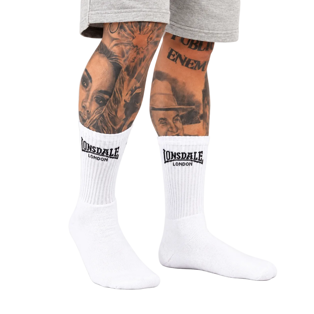 Lonsdale GILBERT Sportsokken 6-Pack - Wit/Zwart