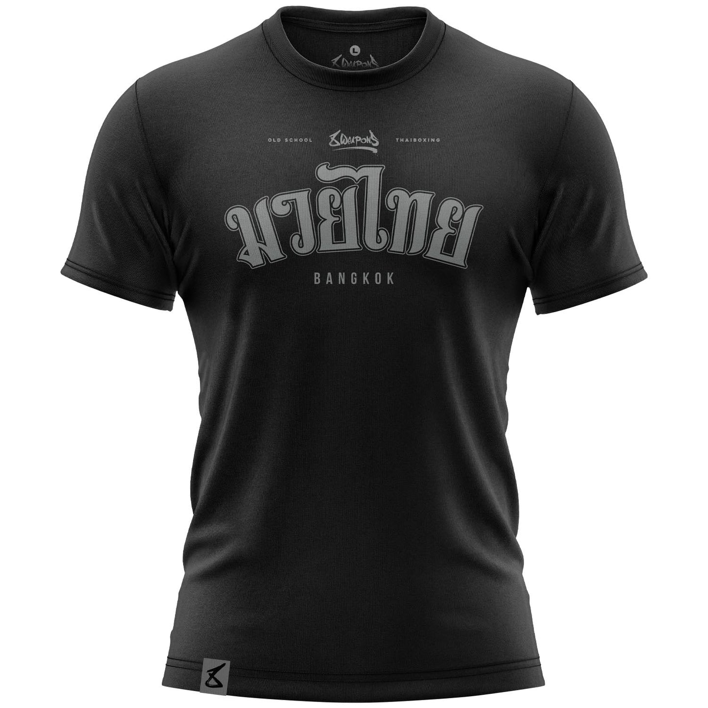 Muay Thai T-shirt – Bangkok – Zwart – Unisex – 8 WEAPONS