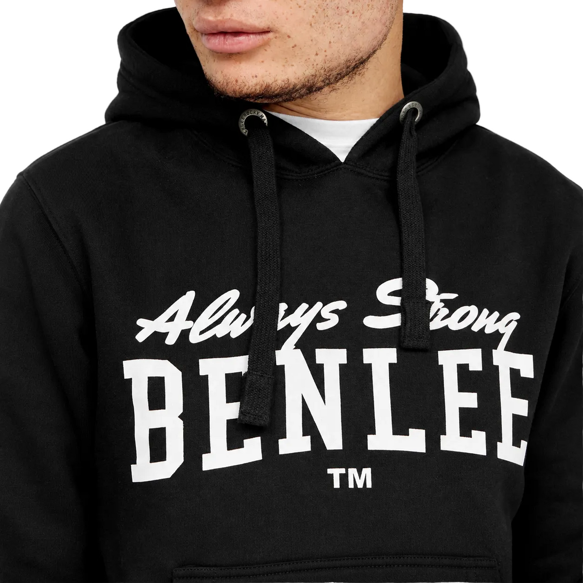 Benlee Heren Hoodie - Zwart - Groot Logo