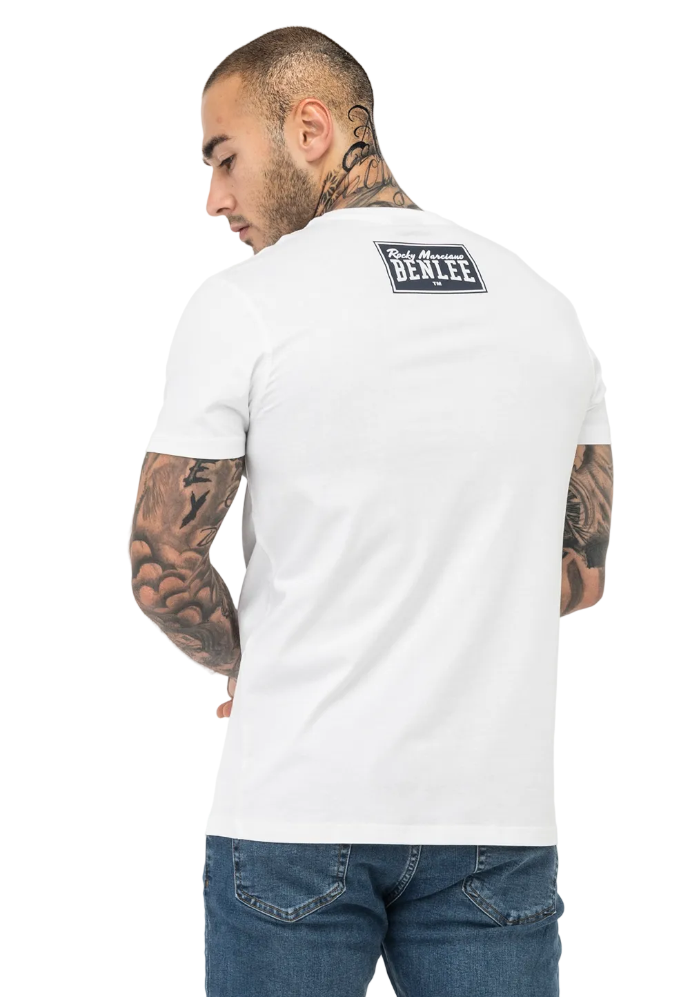 Benlee Heren T-shirt - Wit - Groot Logo
