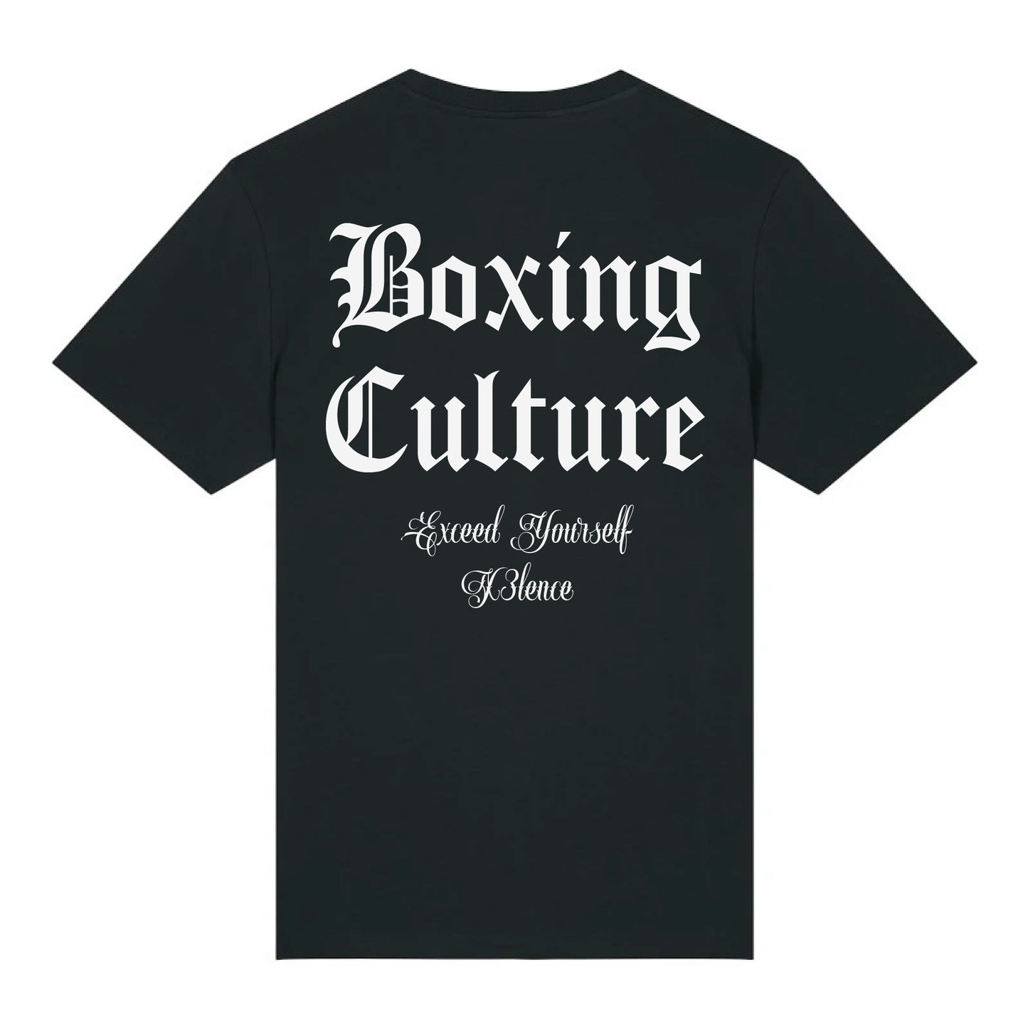 T-shirt Boksen – Boxing Culture – Zwart – Biologisch Katoen – Unisex – X3LENCE