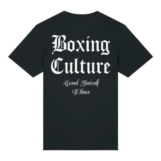 T-shirt Boksen – Boxing Culture – Zwart – Biologisch Katoen – Unisex – X3LENCE