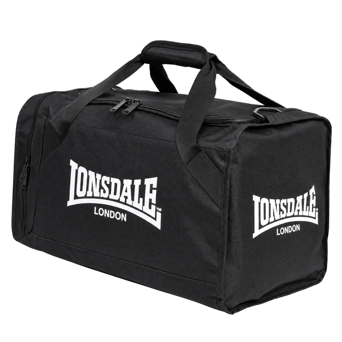 Lonsdale SYSTON Sporttas – Zwart/Wit