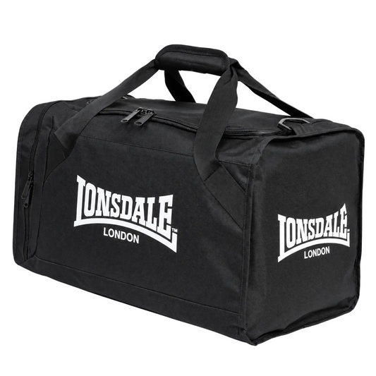 Lonsdale SYSTON Sporttas – Zwart/Wit