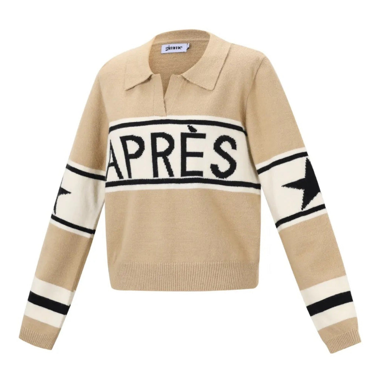 Damestrui Après - Gebreid - Beige/Zwart