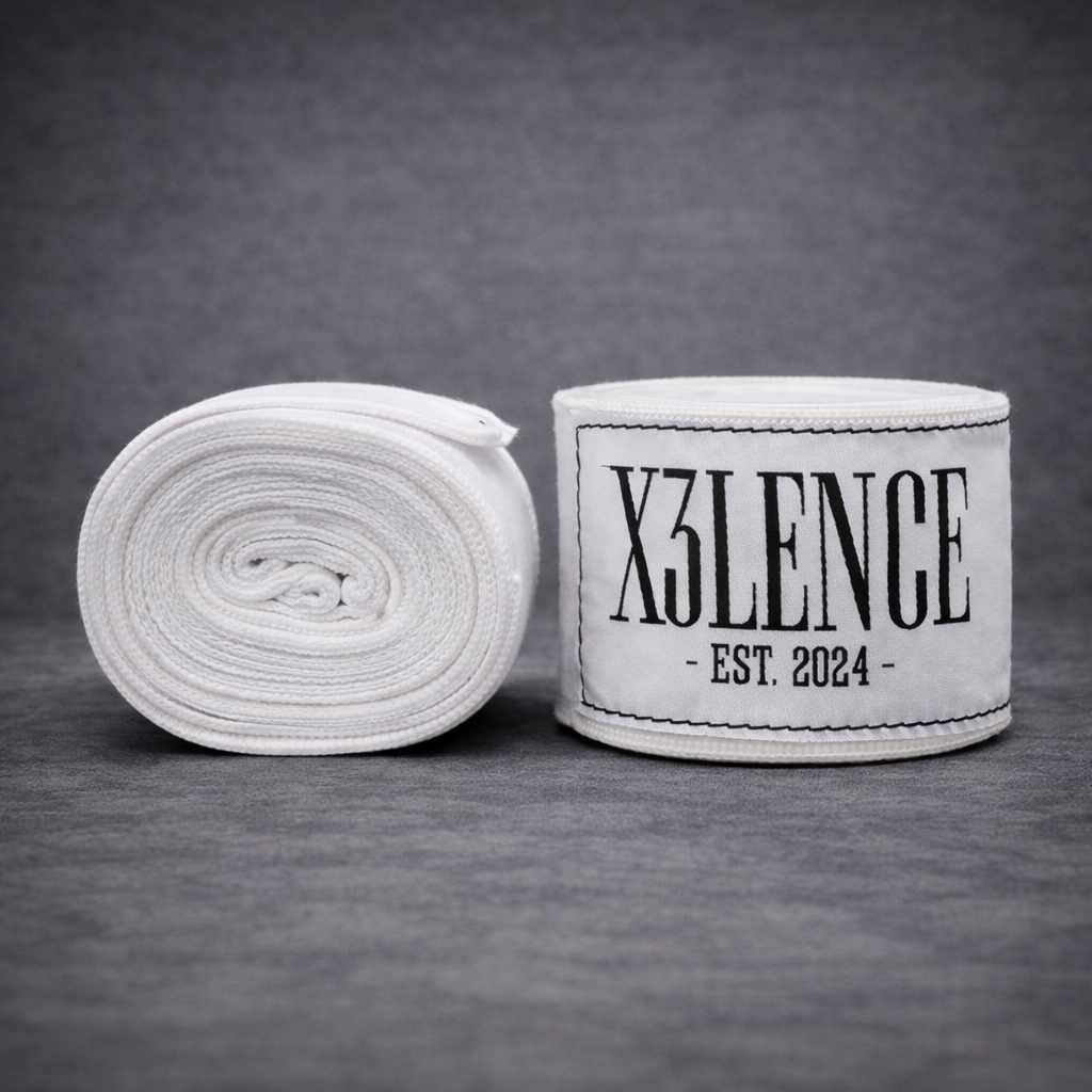 Bandages 4,5 m – Wit – Stevig & Ademend – Nylon/Katoen Mix – X3LENCE