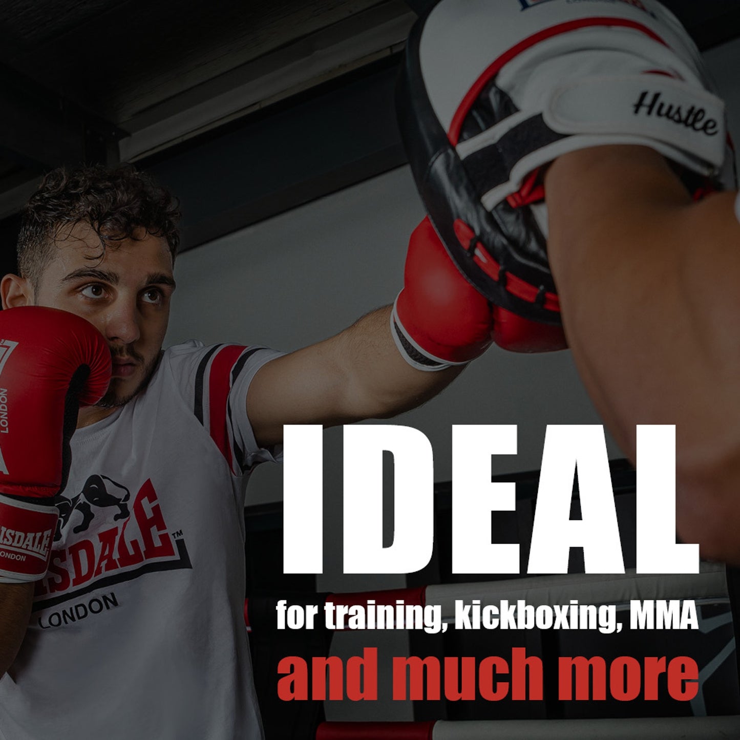 Lonsdale Hustle Focus Mitts- Echt Leer