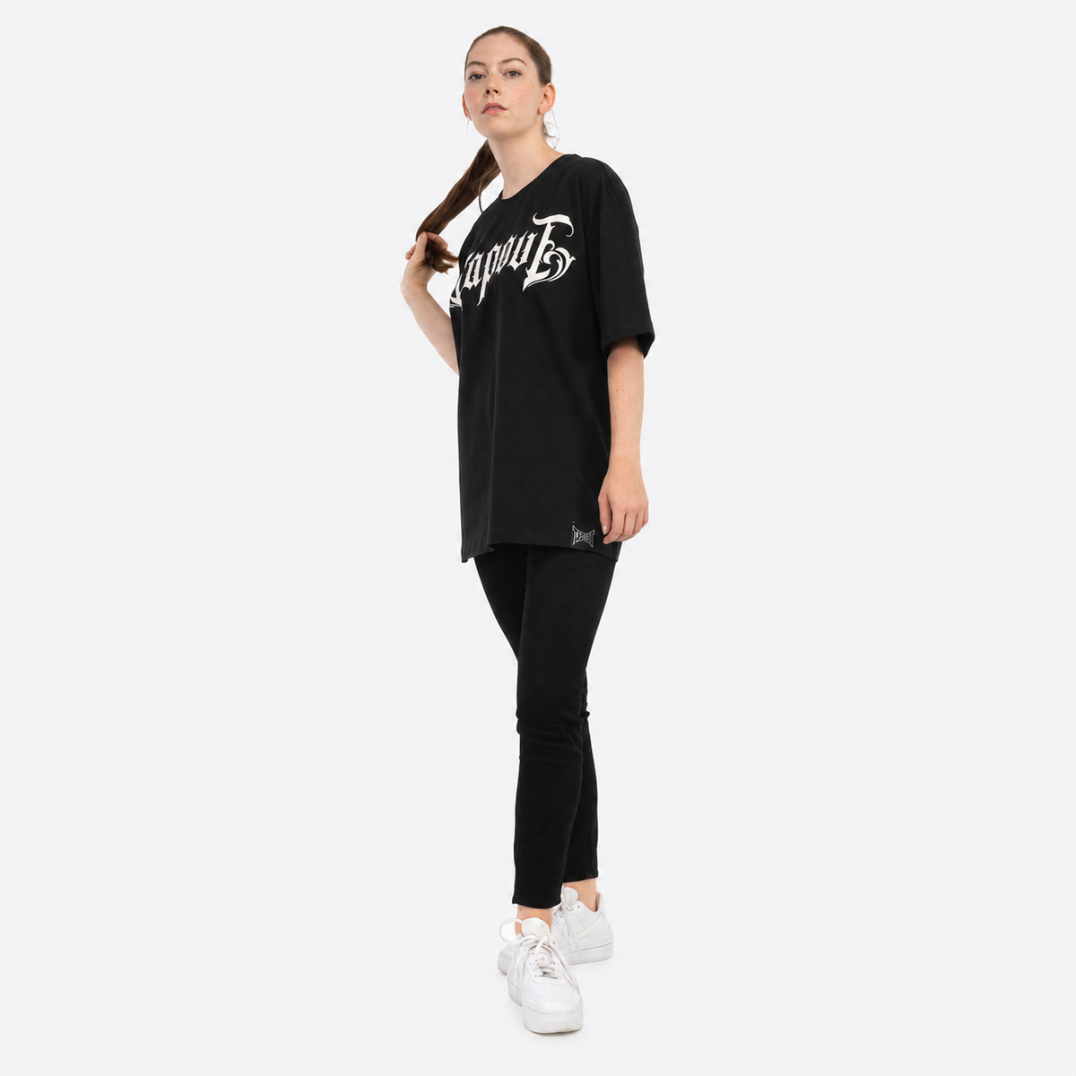 Tapout SIMPLY BELIEVE Oversized T-Shirt Unisex - Zwart