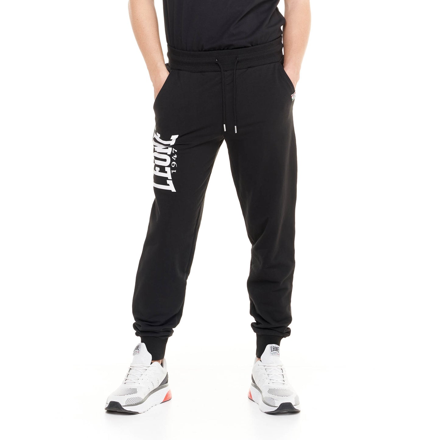 Leone 1947 BIG LOGO Joggingbroek Heren - Zwart